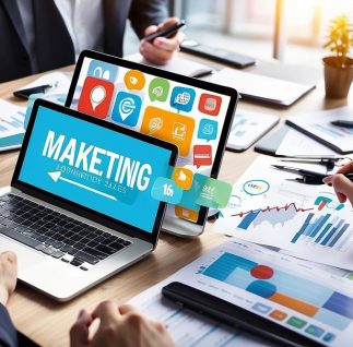 Digital marketing internet advertising and sales increase business